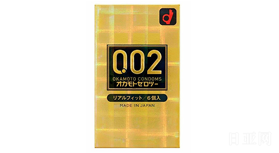 OKAMOTO冈本 0.02避孕套安全套 黄金版 6只装